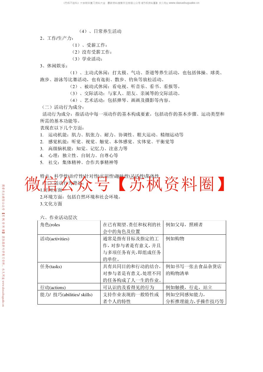 作业治疗技术